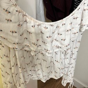 off the shoulder blouse, almost new condition
